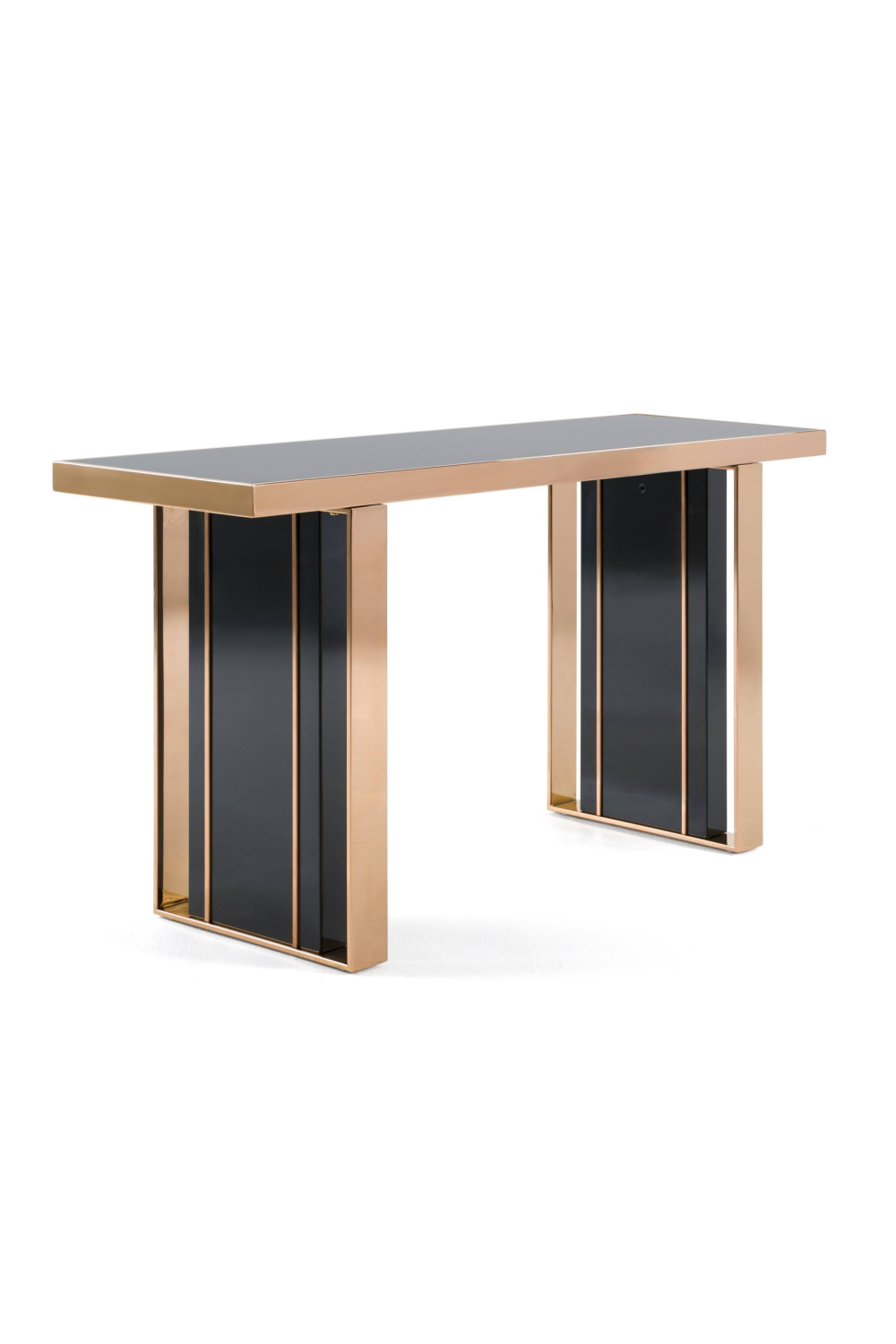 Black Glass Console Table | Oroa.com