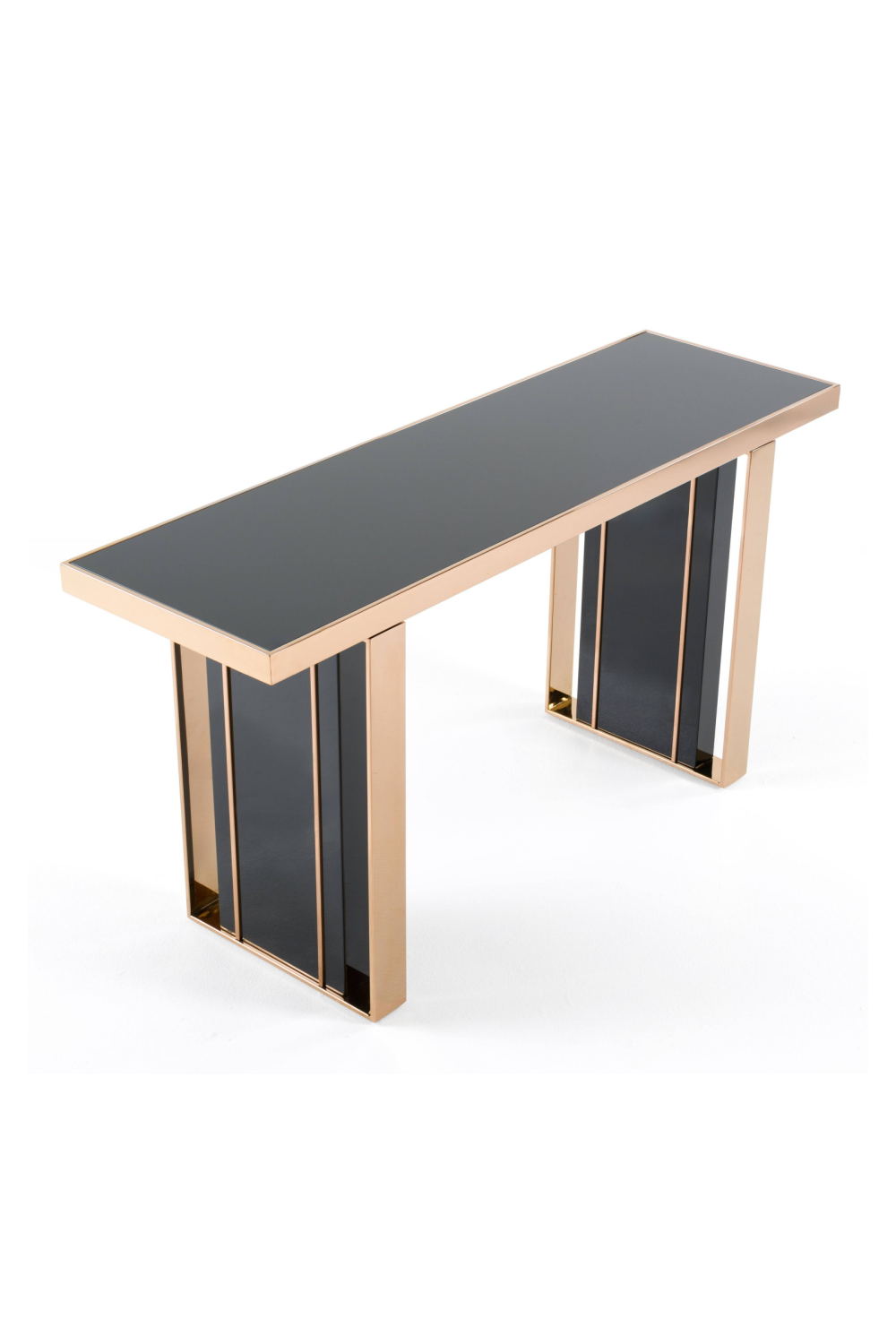 Black Glass Console Table | Oroa.com