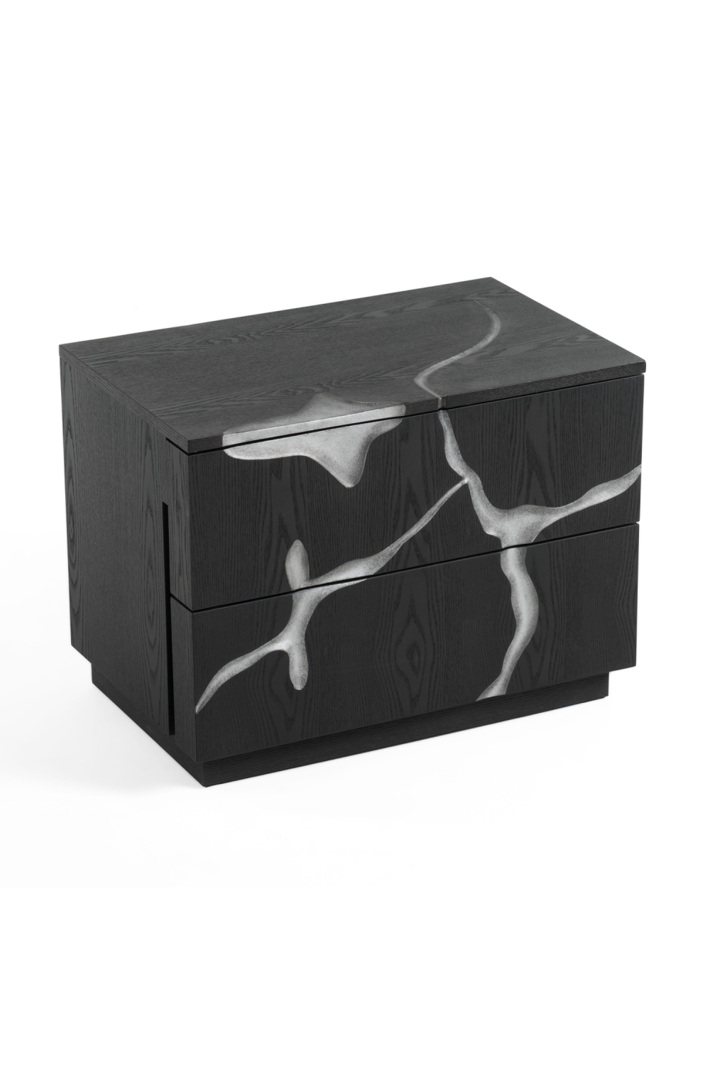 Matte Brown 2-Drawer Nightstand | Oroa.com