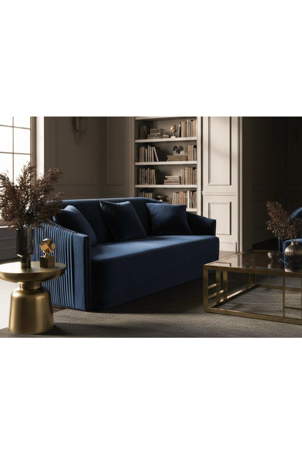 Blue Velvet Sofa | Oroa.com
