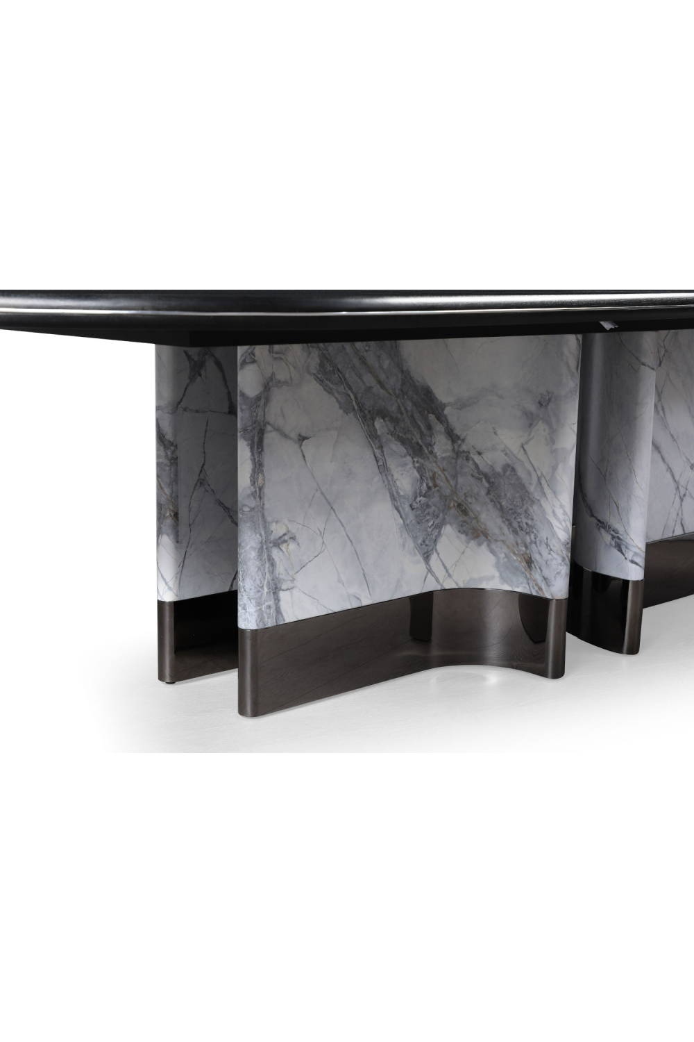Oval Black Oak Dining Table | Oroa.com