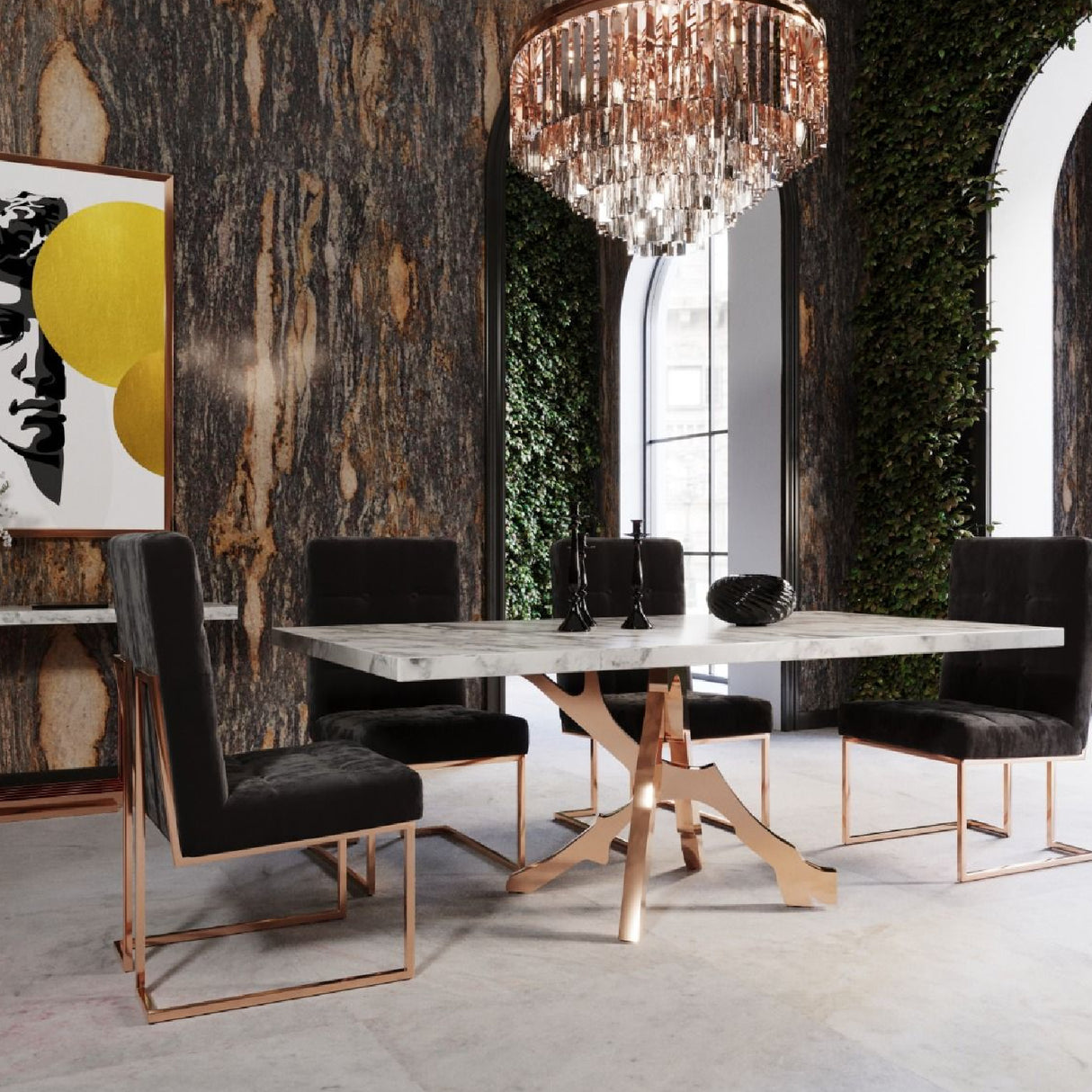 White Marble Dining Table | Oroa.com