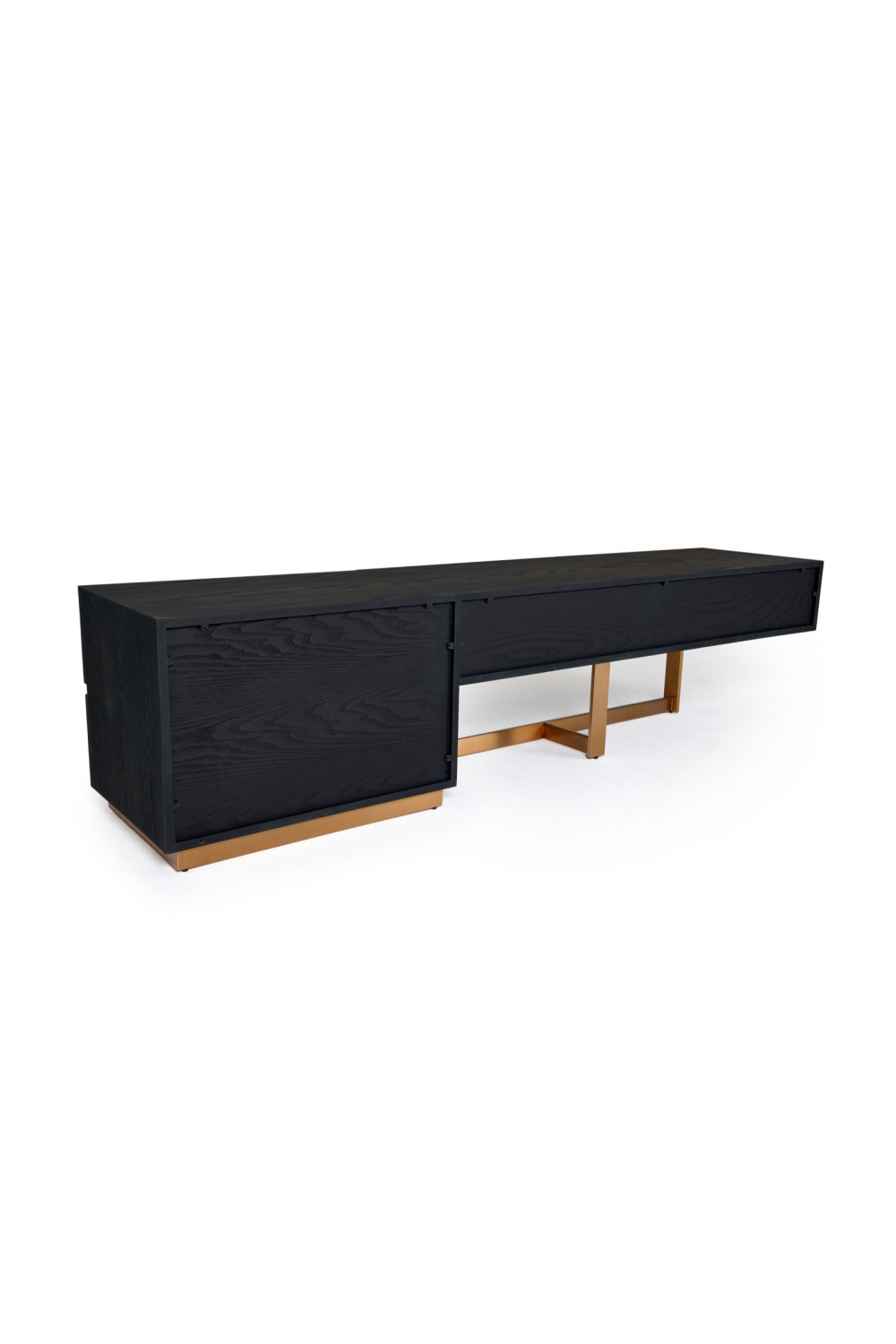 Black Ash 4-Drawer TV Stand | Oroa.com