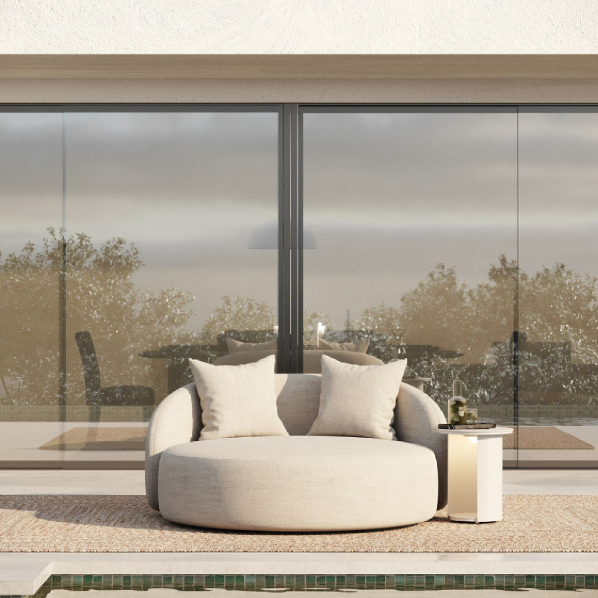 Beige Outdoor Daybed | Oroa.com