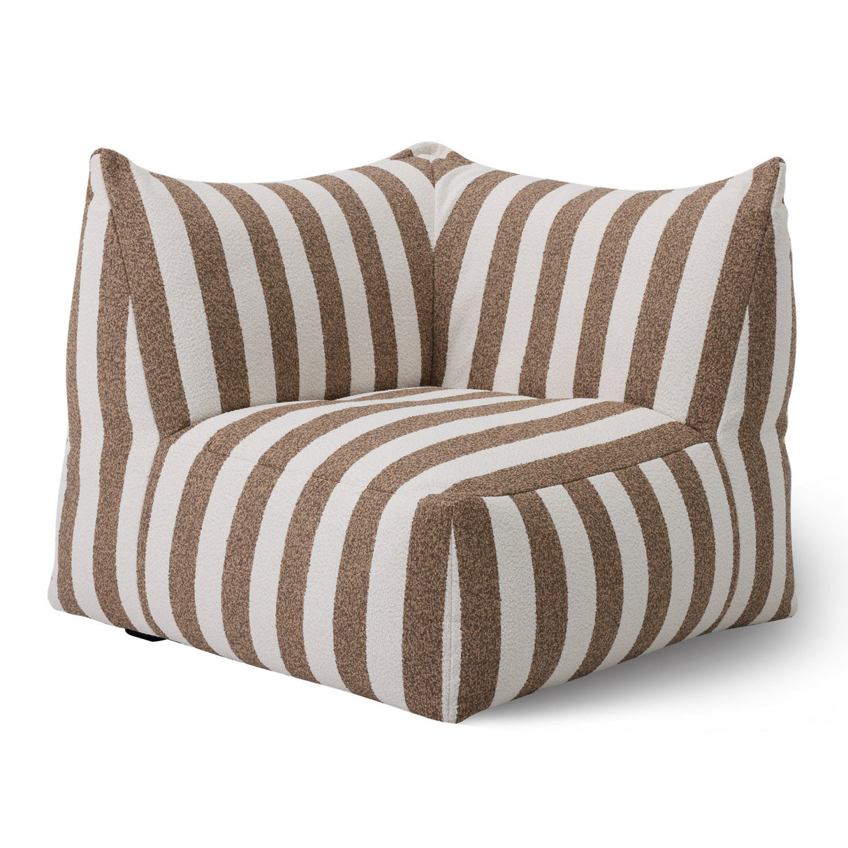 Brown Stripes Outdoor Corner Sofa | Oroa.com