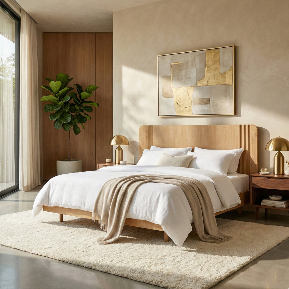 Natural Acacia Bed | Oroa.com