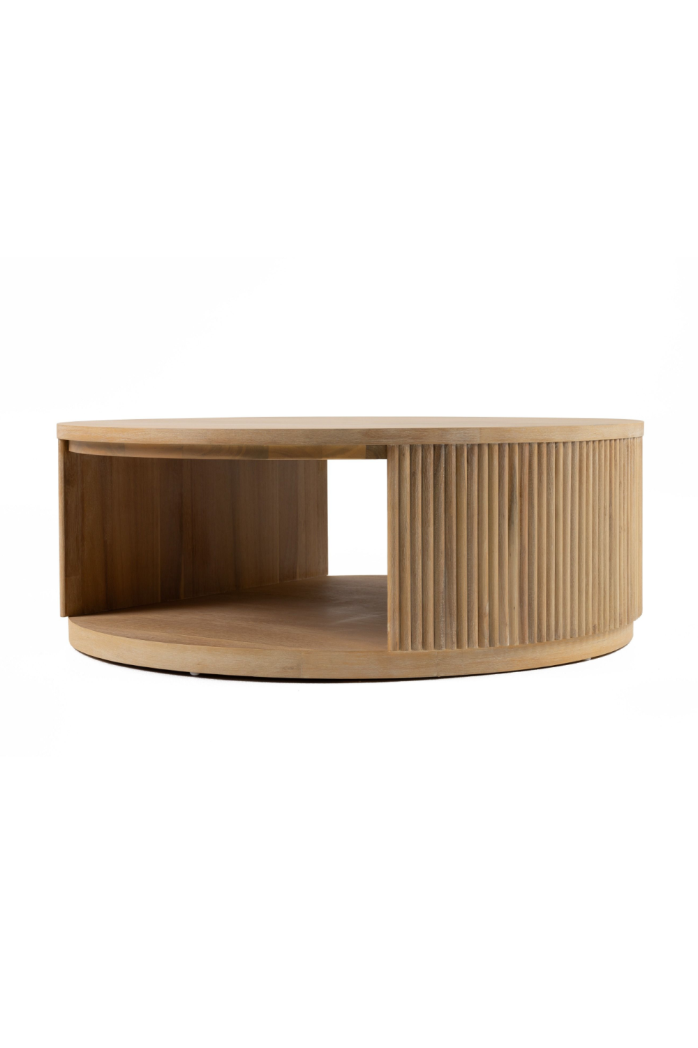 Natural Acacia Round Coffee Table | Oroa.com