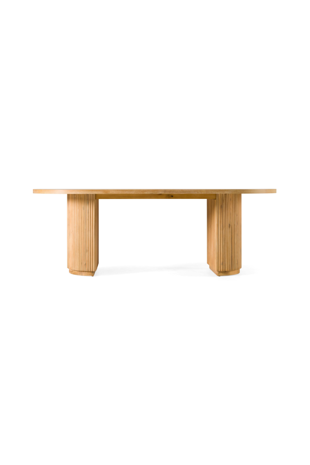 Natural Acacia Oval Dining Table | Oroa.com