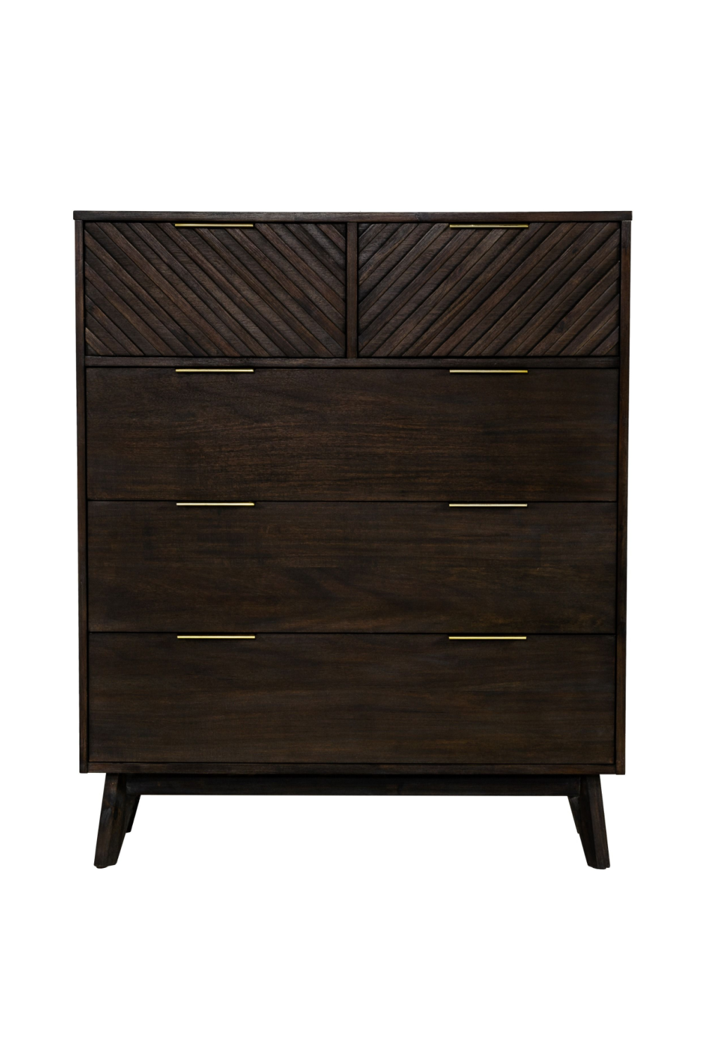 Acacia Chevron 5-Drawer Chest | Oroa.com