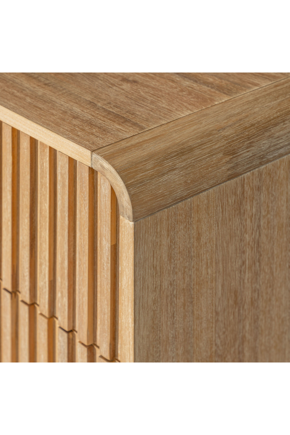 Natural Oak 2-Drawer Nightstand | Oroa.com