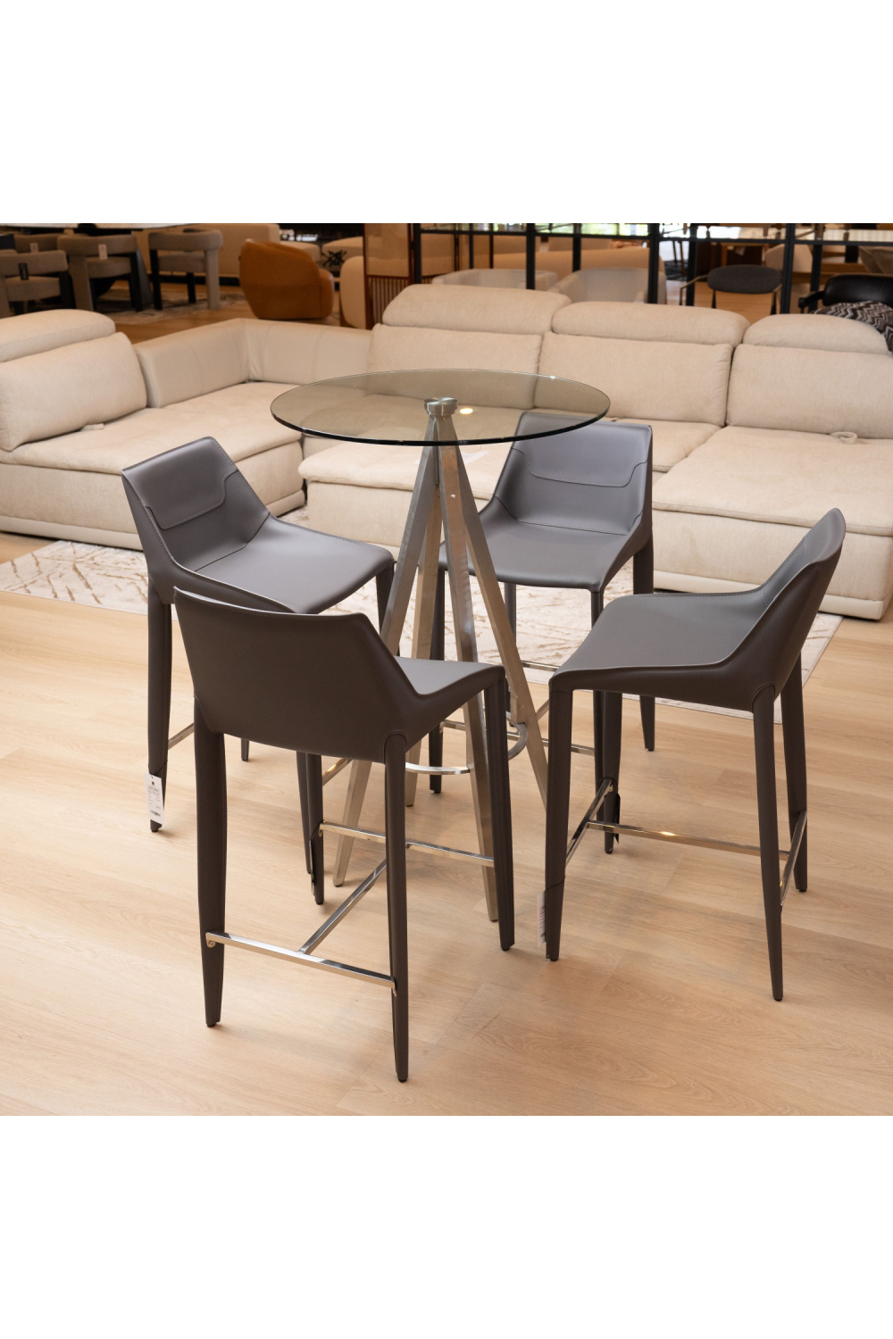 Saddle Leather Counter Stool | Oroa.com