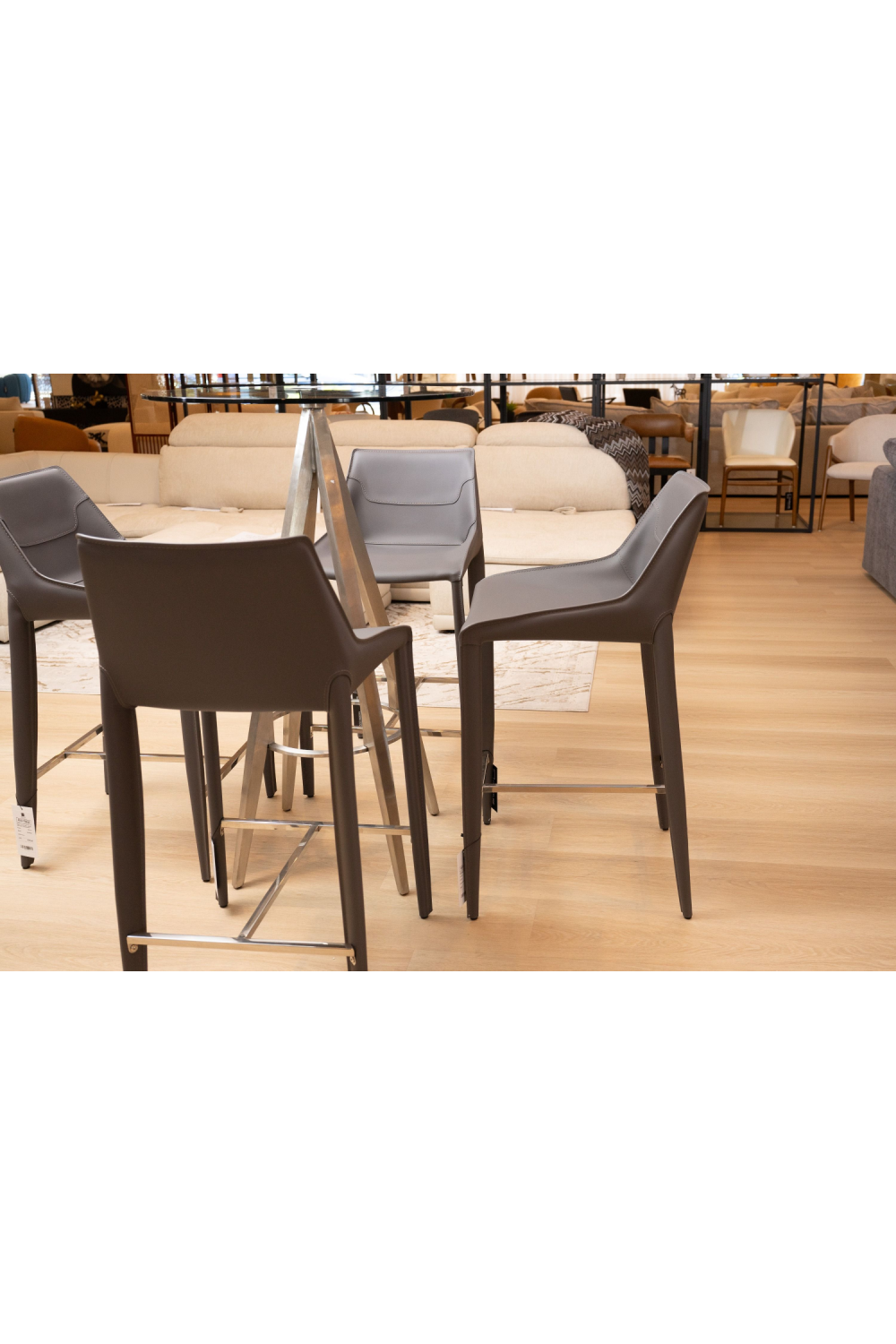Saddle Leather Counter Stool | Oroa.com
