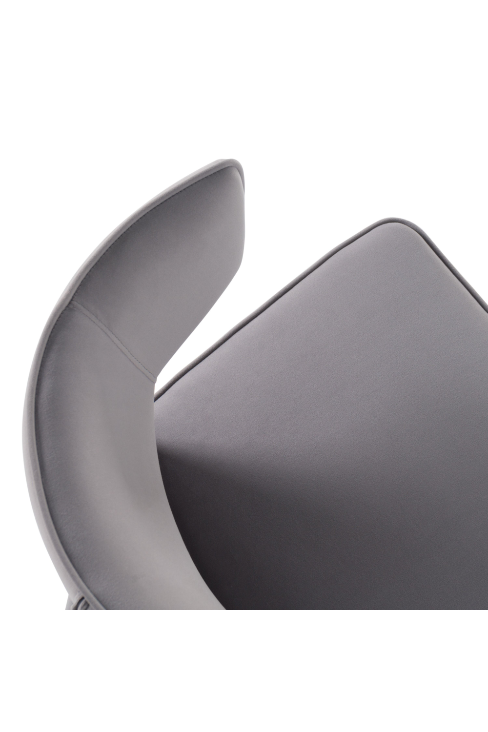 Velvet Contoured-Back Dining Chair | Oroa.com
