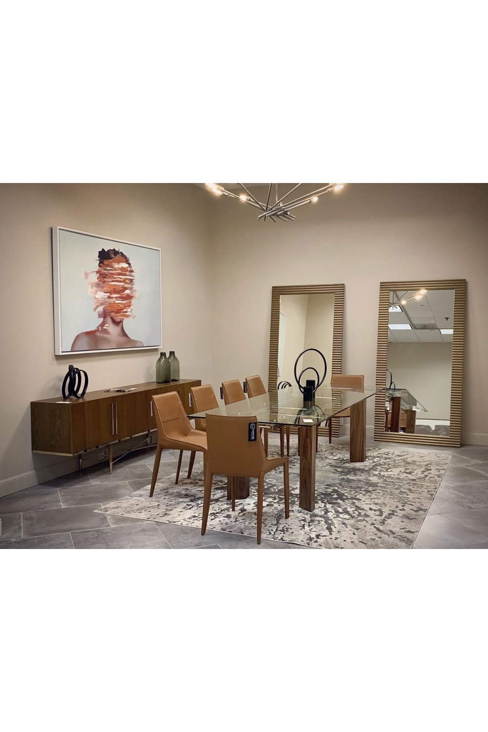 Saddle Leather Dining Chairs (2) | Oroa.com
