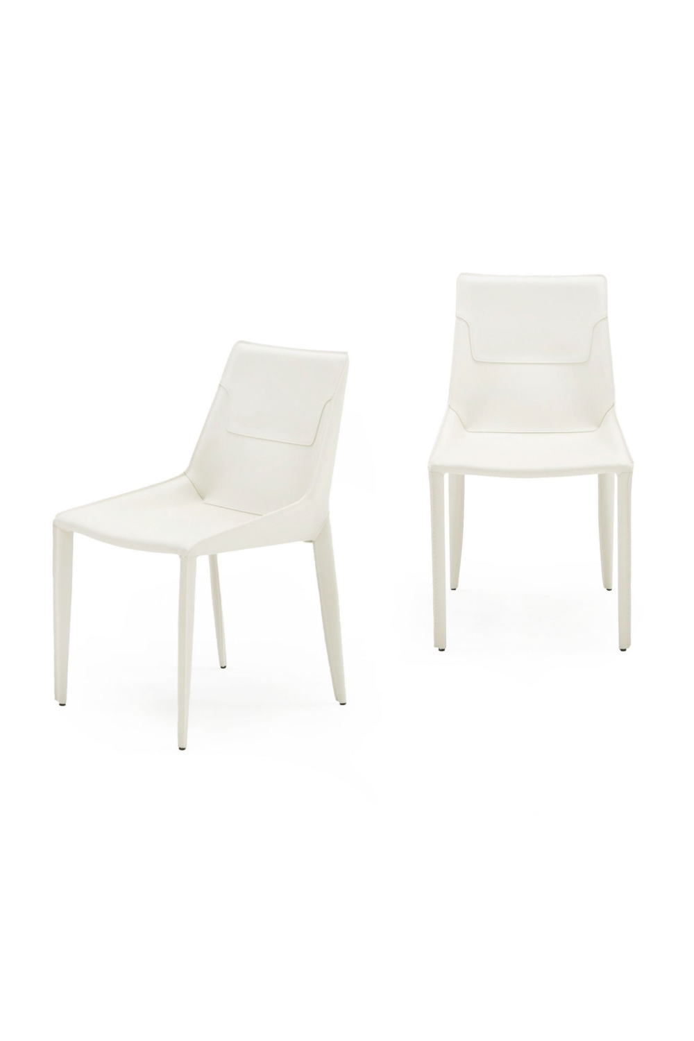 Saddle Leather Dining Chairs (2) | Oroa.com