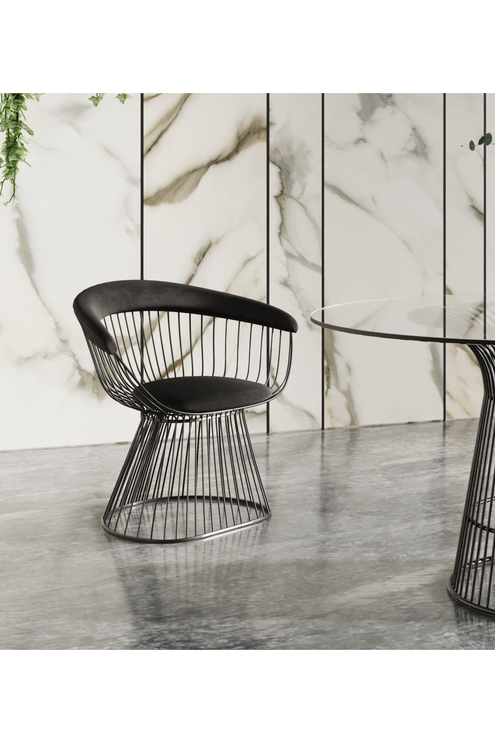 VWindsor Back Velvet Dining Chair | Oroa.com