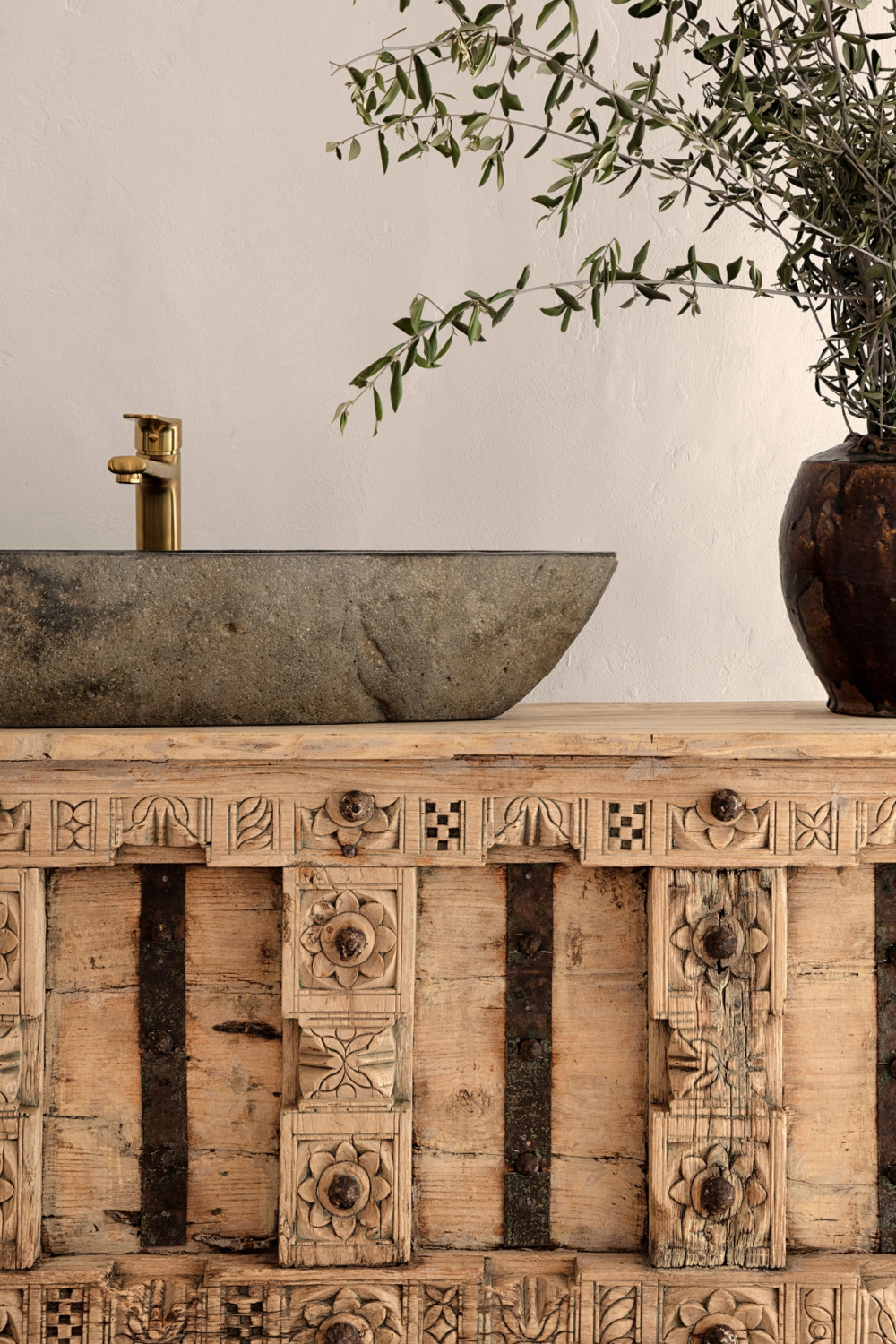 Gray Stone Bathroom Sink | Oroa.com