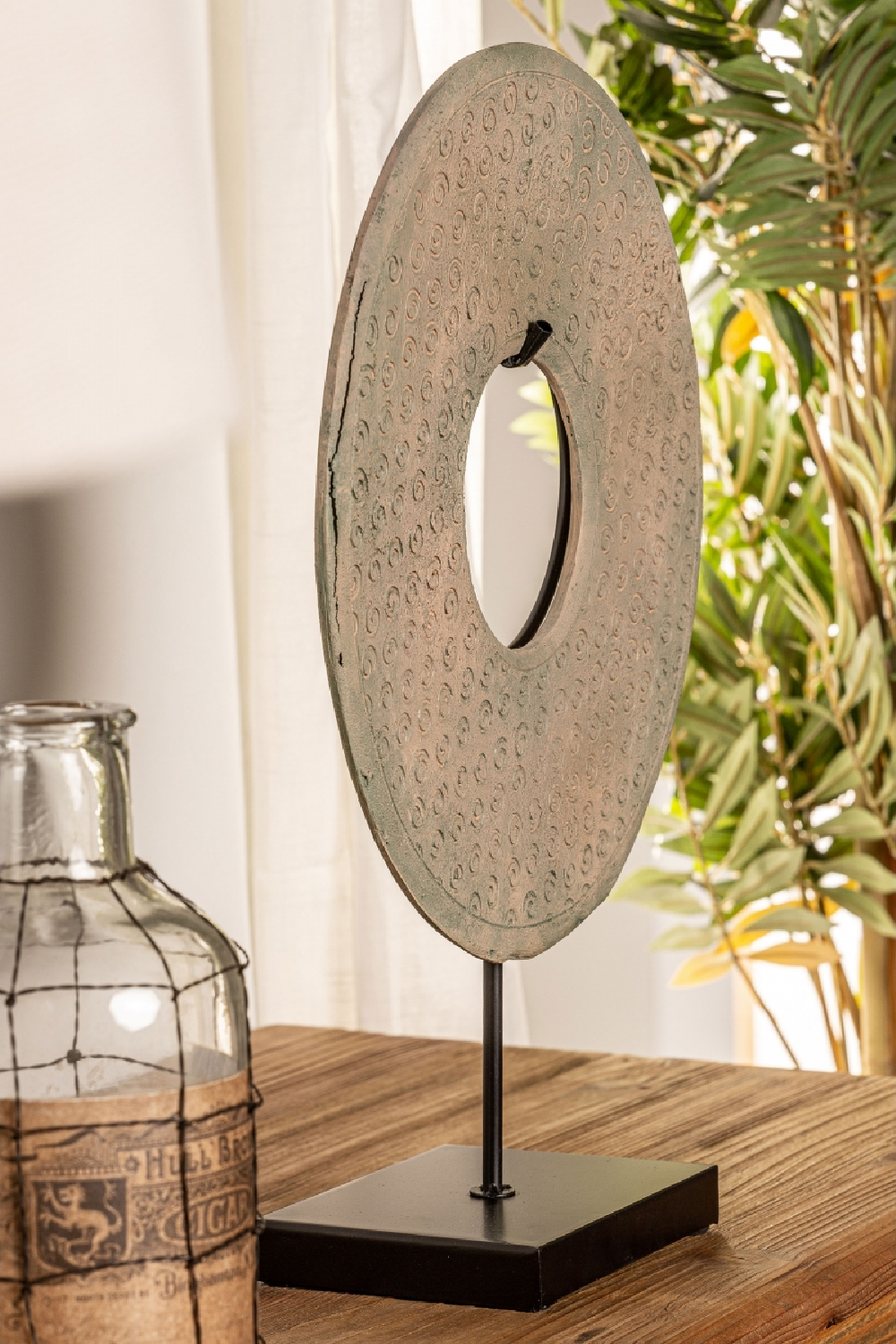 Turquoise Round Decorative Object | Oroa.com