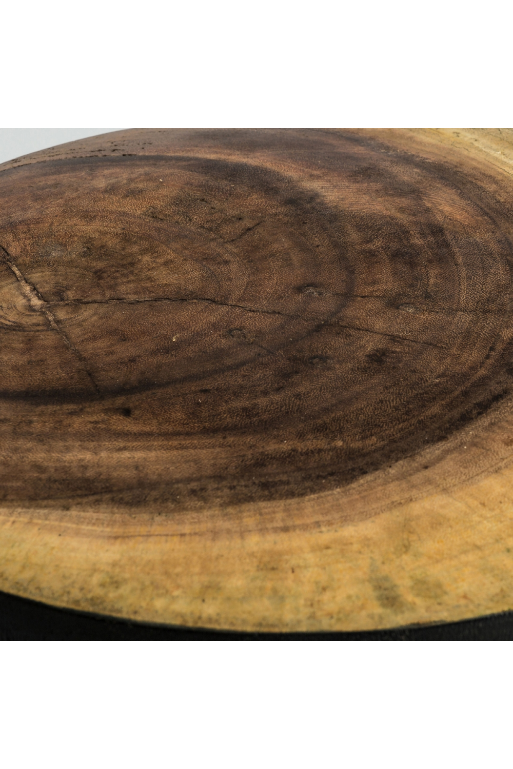 Black Tropical Wood Side Table | Oroa.com