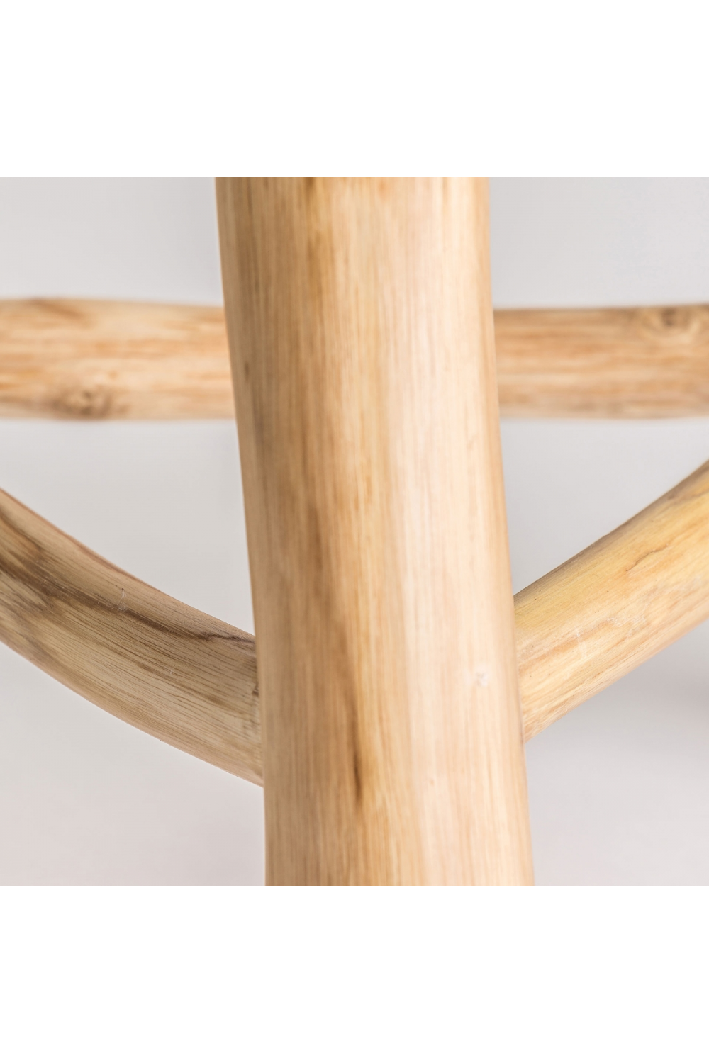 Suar Wood 3-Legged Stool | Oroa.com