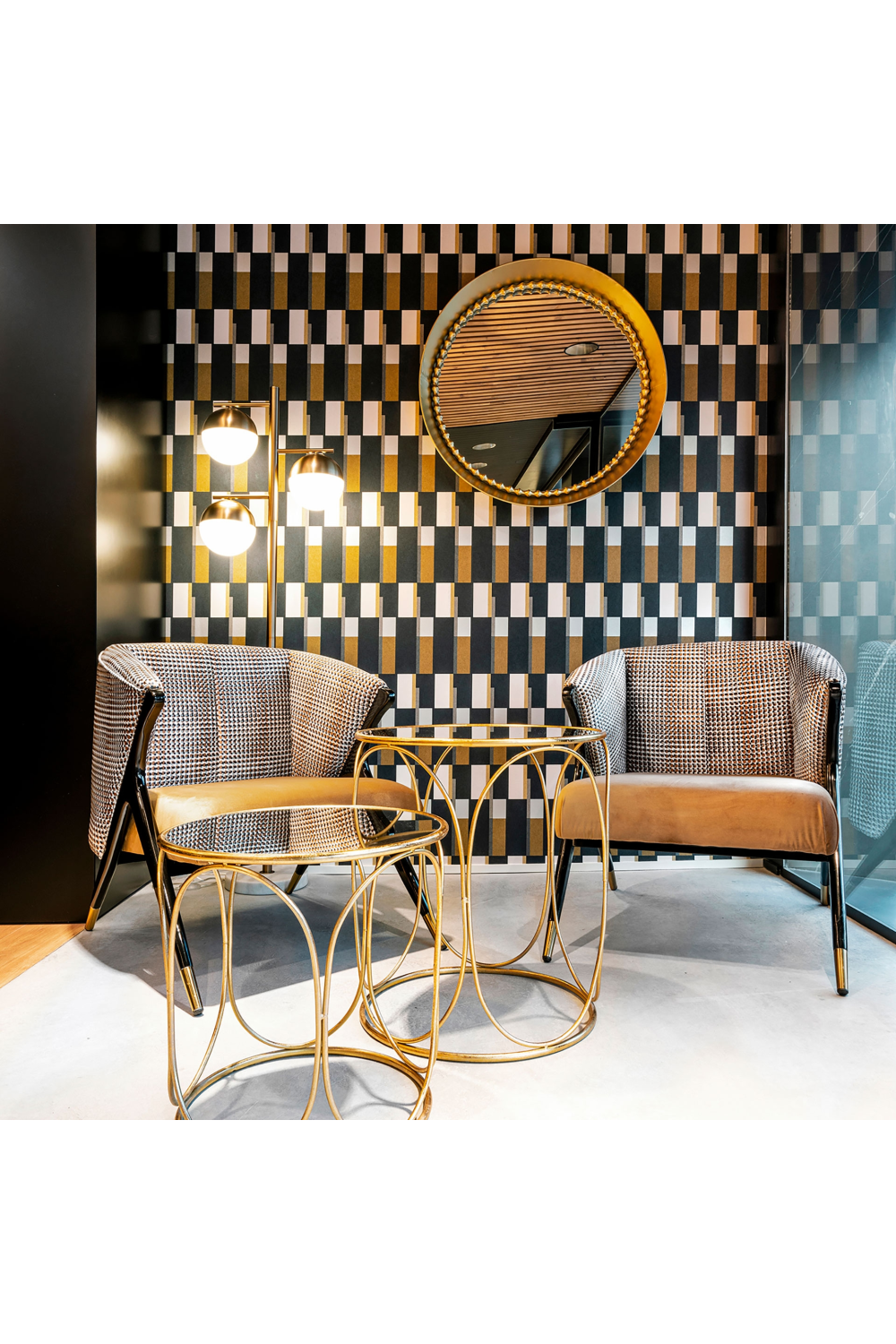 Ocher Velvet Seat Armchair | Oroa.com