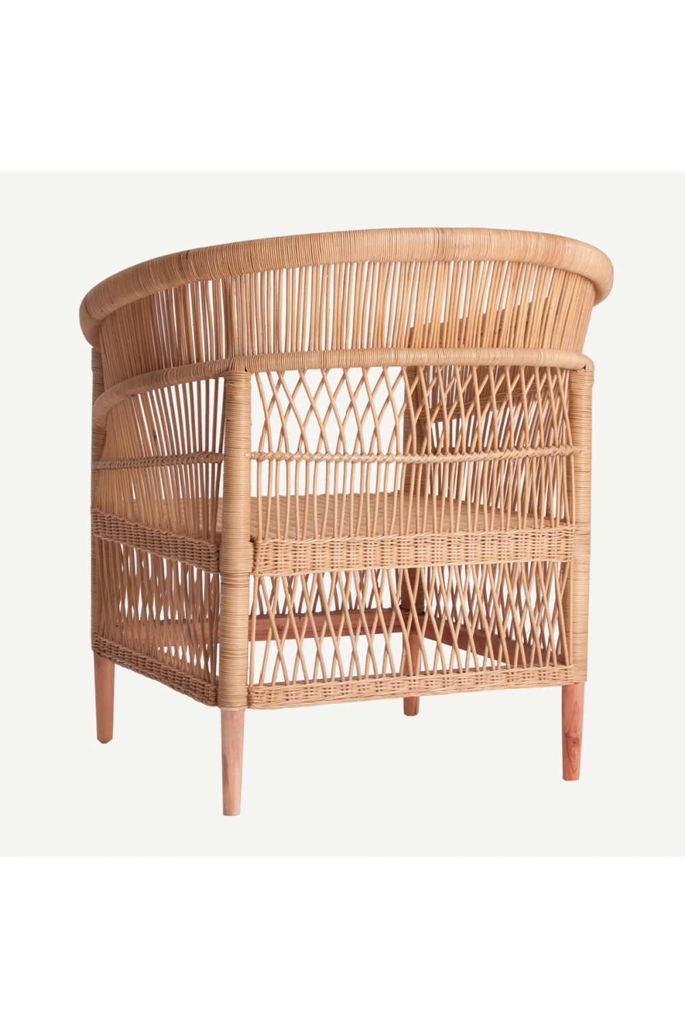 Rattan Padded Contemporary Armchair | Oroa.com