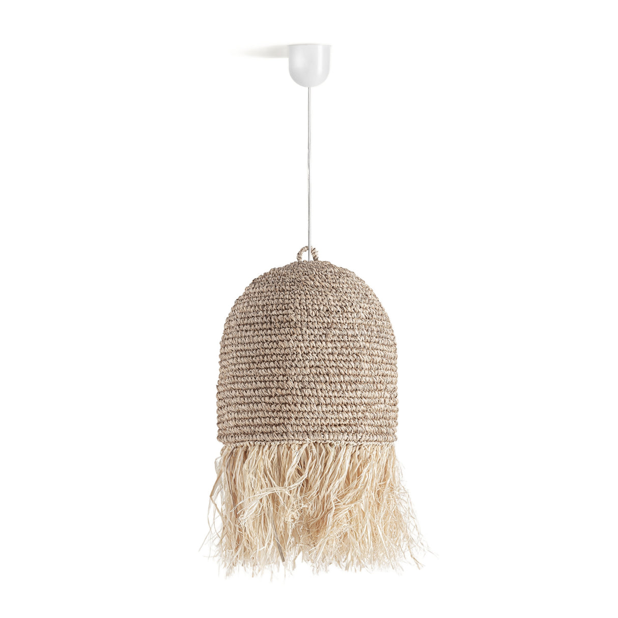 Modern furniture - Natural Fiber Fringed Pendant Light - www.oroa.com | Oroa.com
