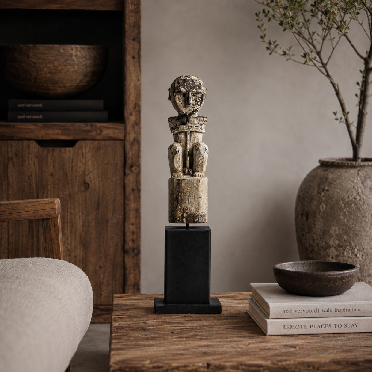 Carved Mango Wood Decorative Figure | Oroa.com