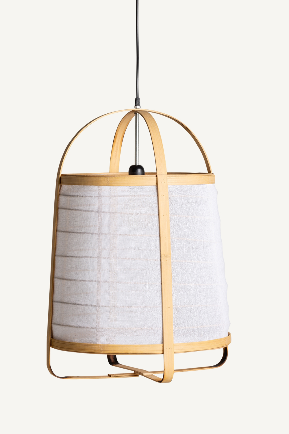 White Linen Hanging Lamp | Oroa.com