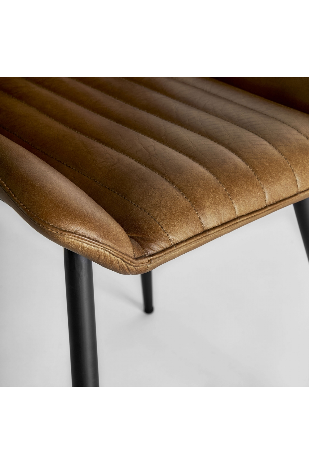 Camel Leather Dining Chair | Oroa.com