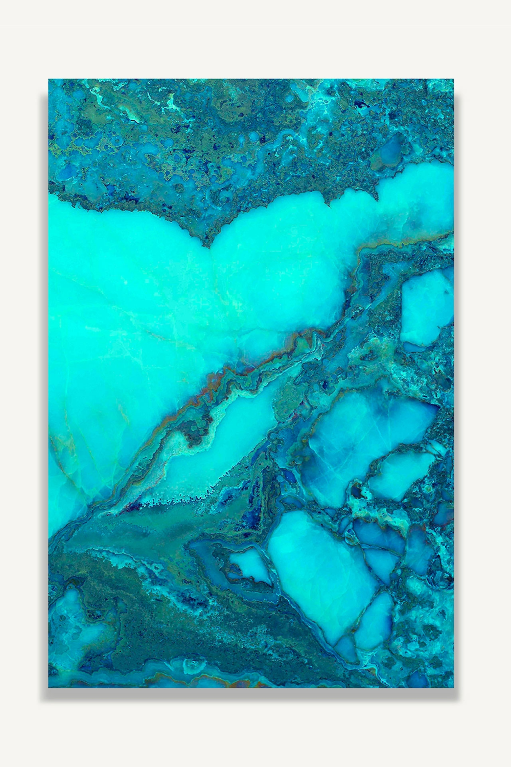 Turquoise Paper Art Print | Oroa.com