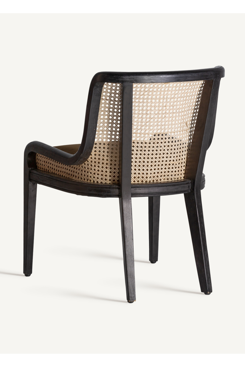 Velvet Seat Rattan Dining Chair | Oroa.com