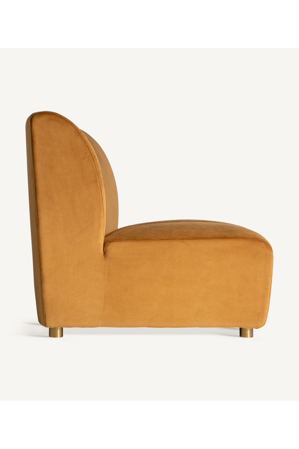 Brown Velvet Central Modular Sofa | Oroa.com