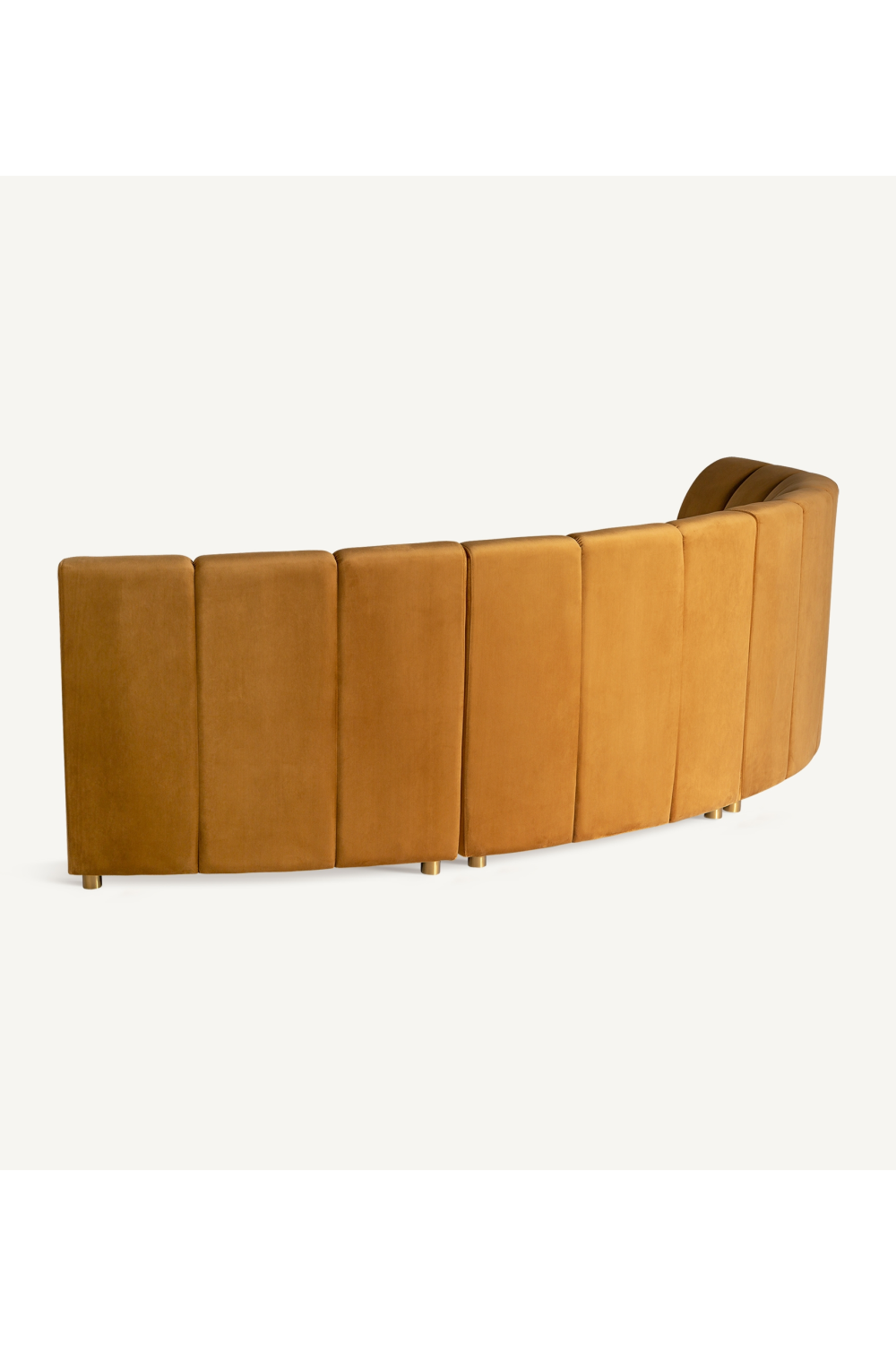 Brown Velvet Central Modular Sofa | Oroa.com