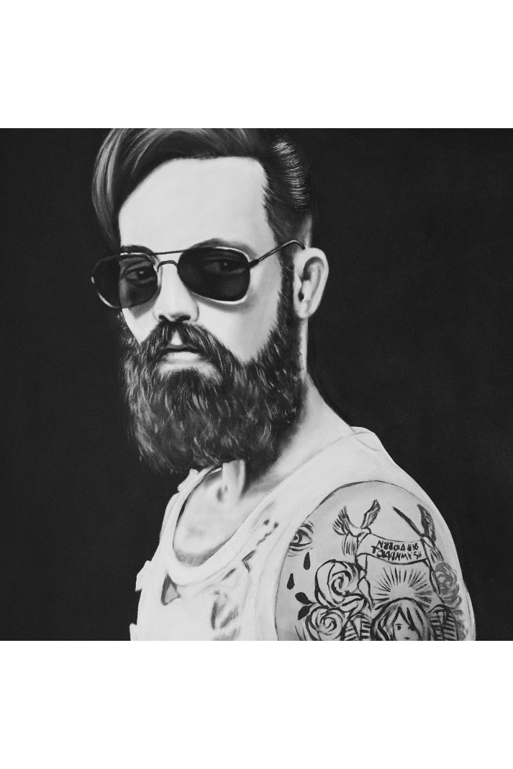 Tattooed Man Art Print | Oroa.com
