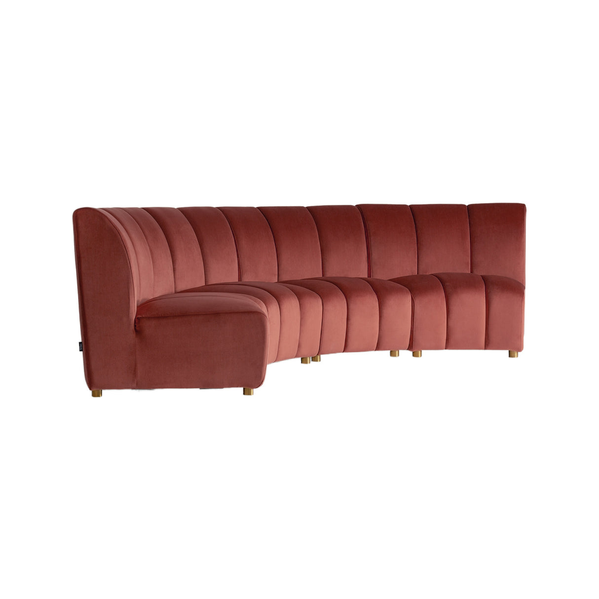 Pink Velvet Modular Sofa | Oroa.com