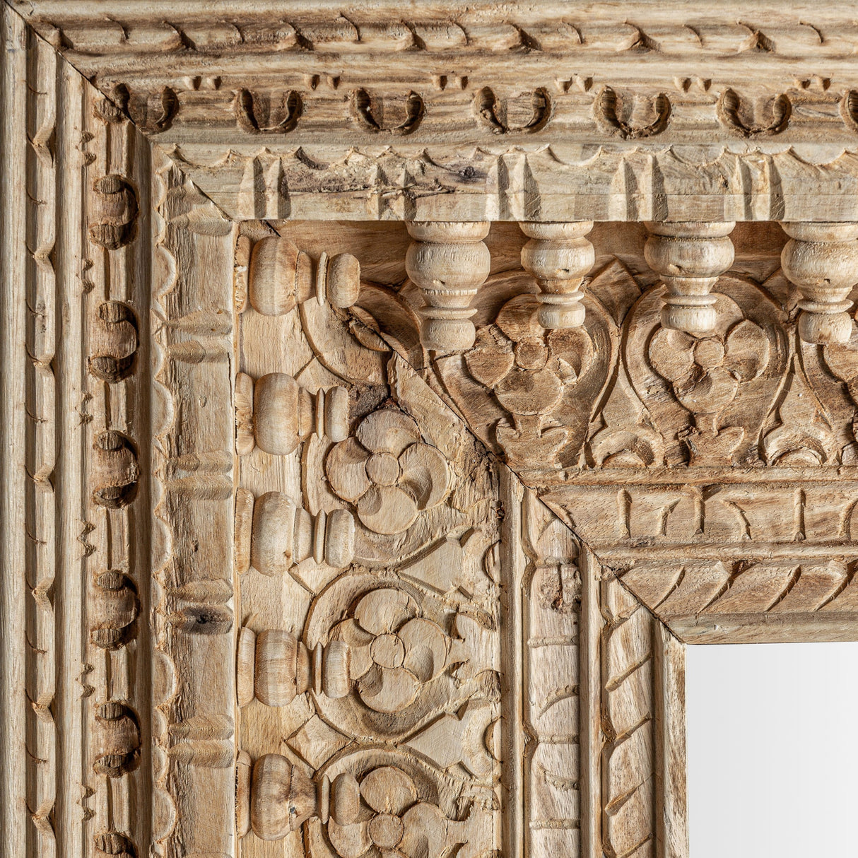 Carved Wooden Rectangular Mirror | Oroa.com