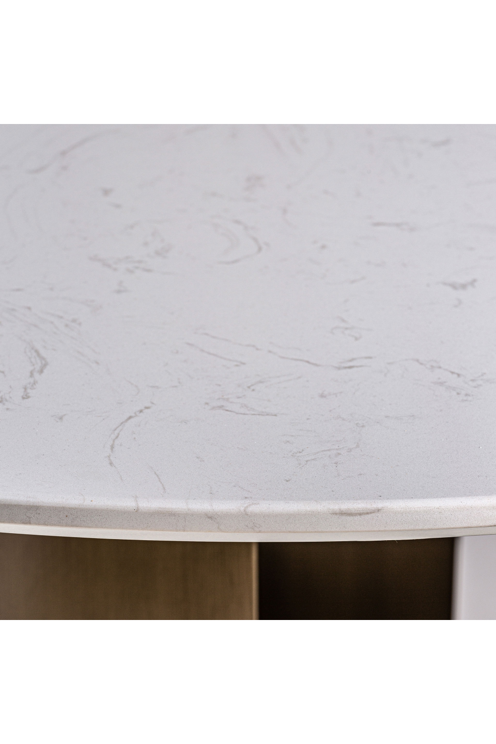 Gray Stone Round Dining Table | Oroa.com