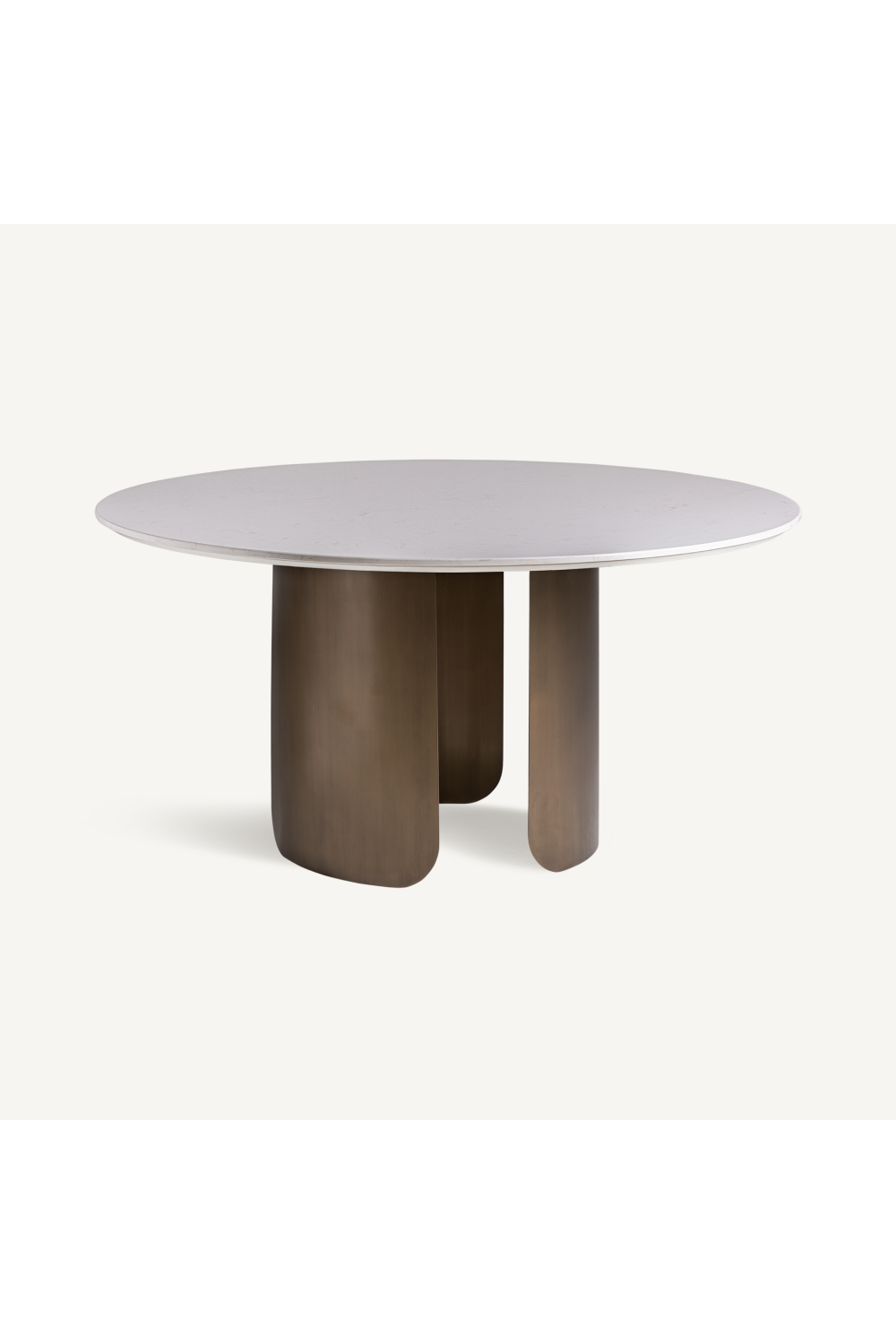 Gray Stone Round Dining Table | Oroa.com