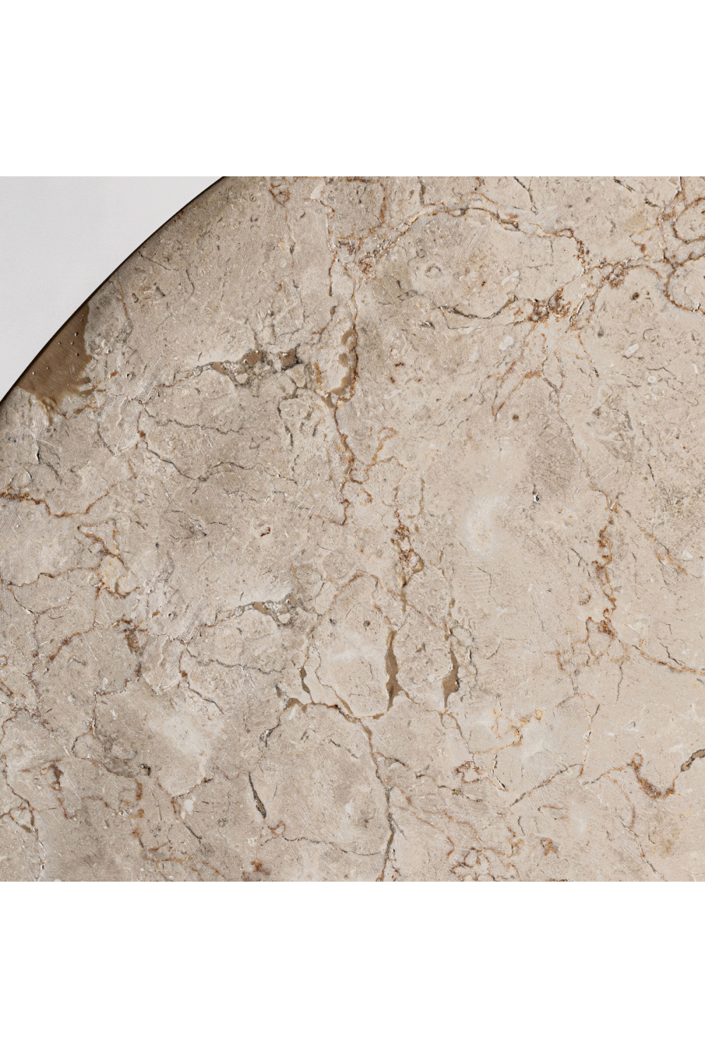 Cream Marble Round Decorative Object | Oroa.com