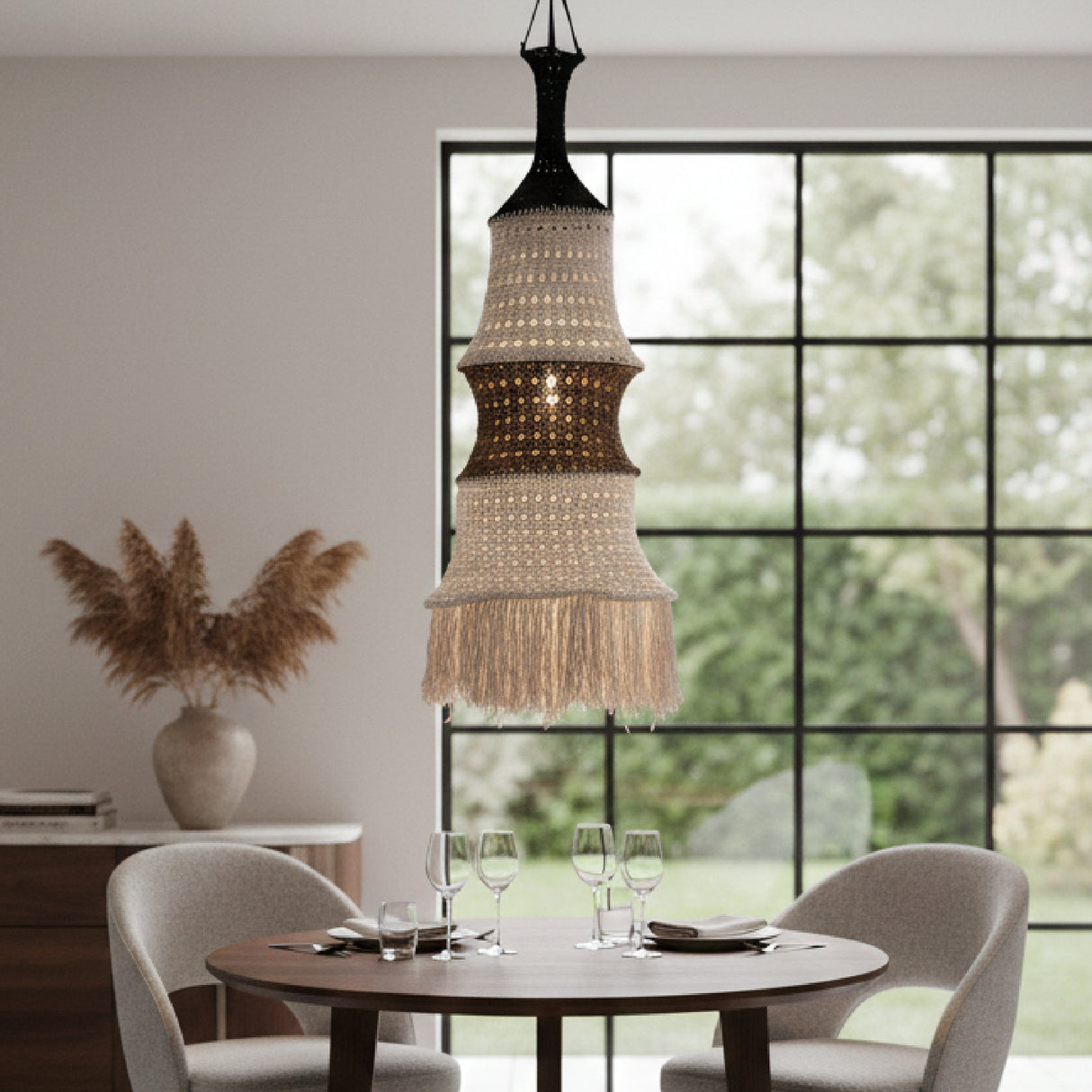 Cotton Fringed Pendant Light | Oroa.com