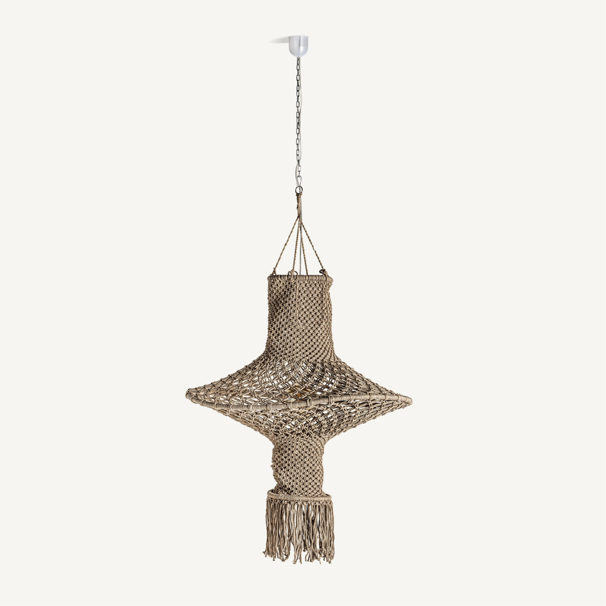 Brown Cotton Pendant Lamp | Oroa.com