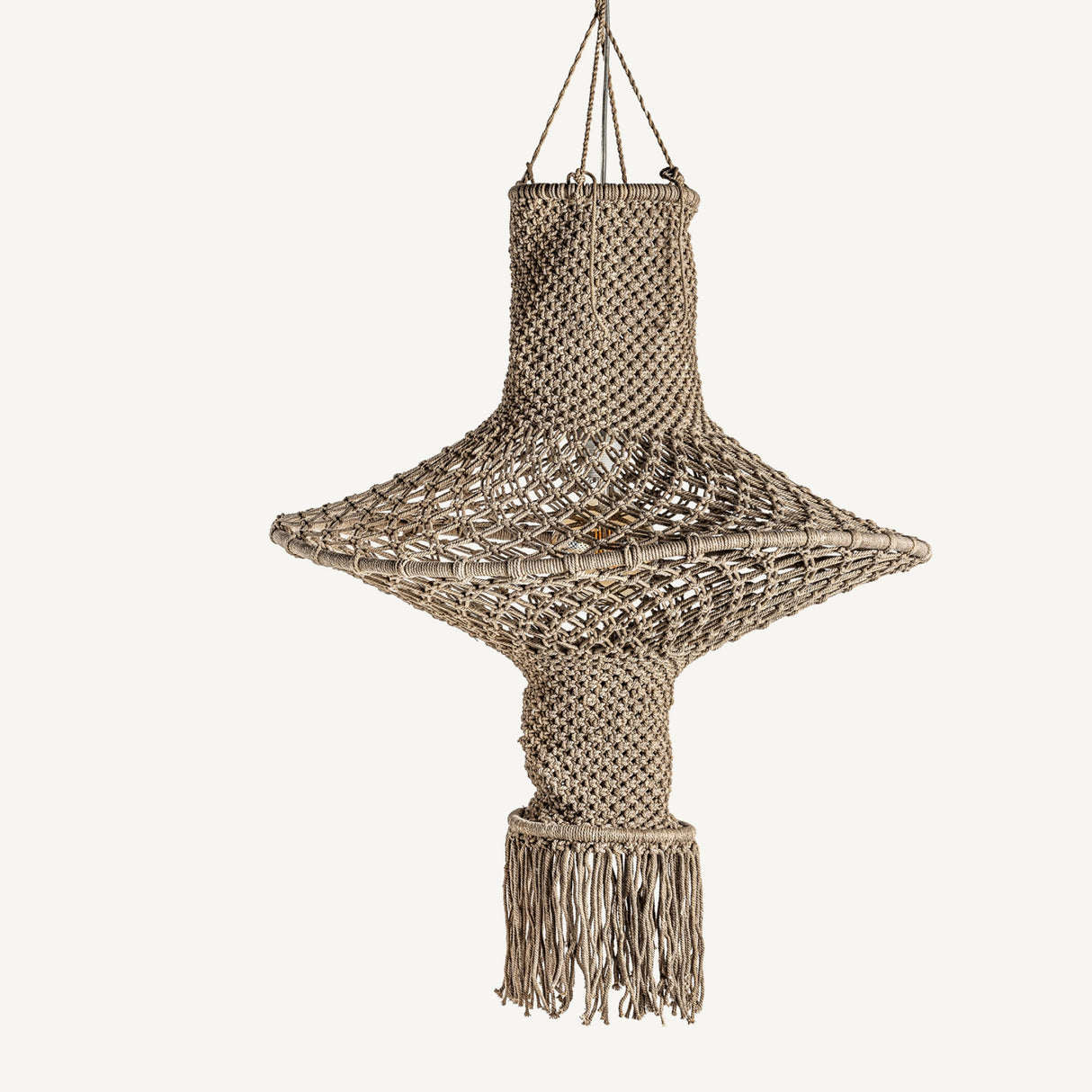 Brown Cotton Pendant Lamp | Oroa.com