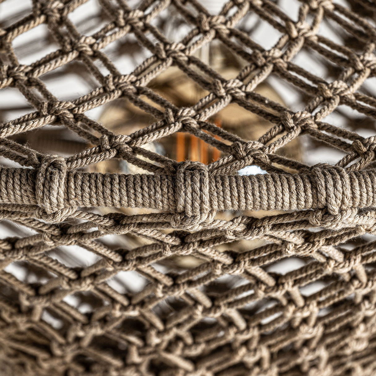 Brown Cotton Pendant Lamp | Oroa.com