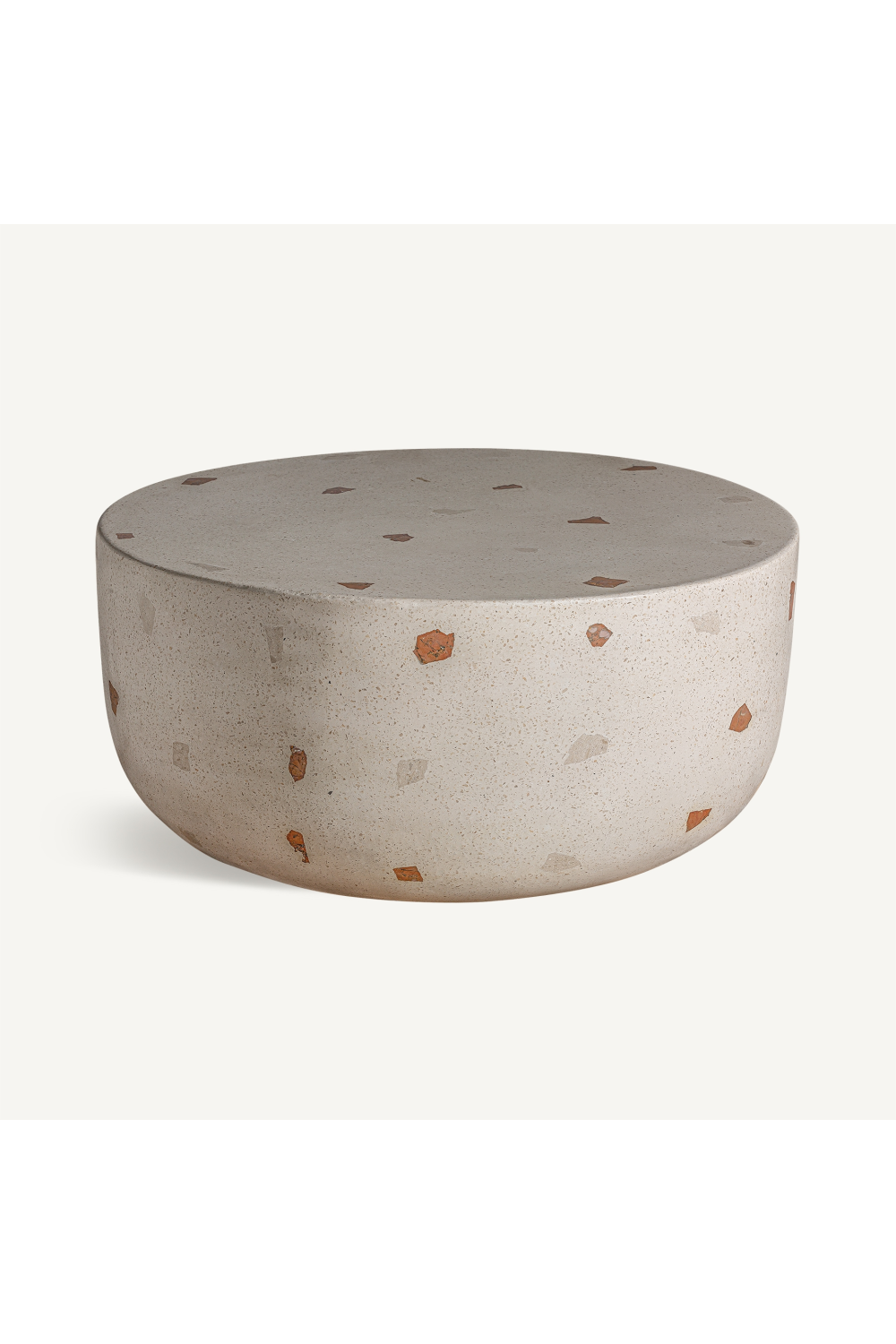 Solid White Terrazzo Coffee Table | Oroa.com
