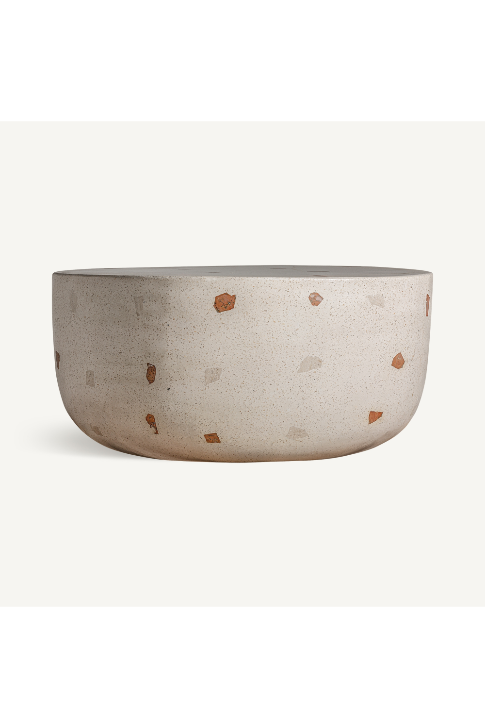 Solid White Terrazzo Coffee Table | Oroa.com