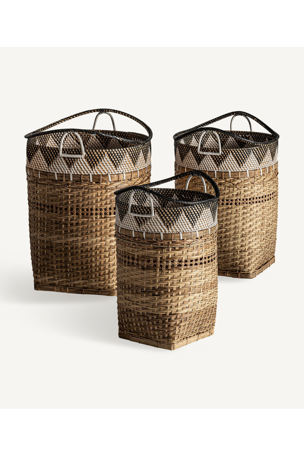 Rattan Stackable Baskets (3) | Oroa.com