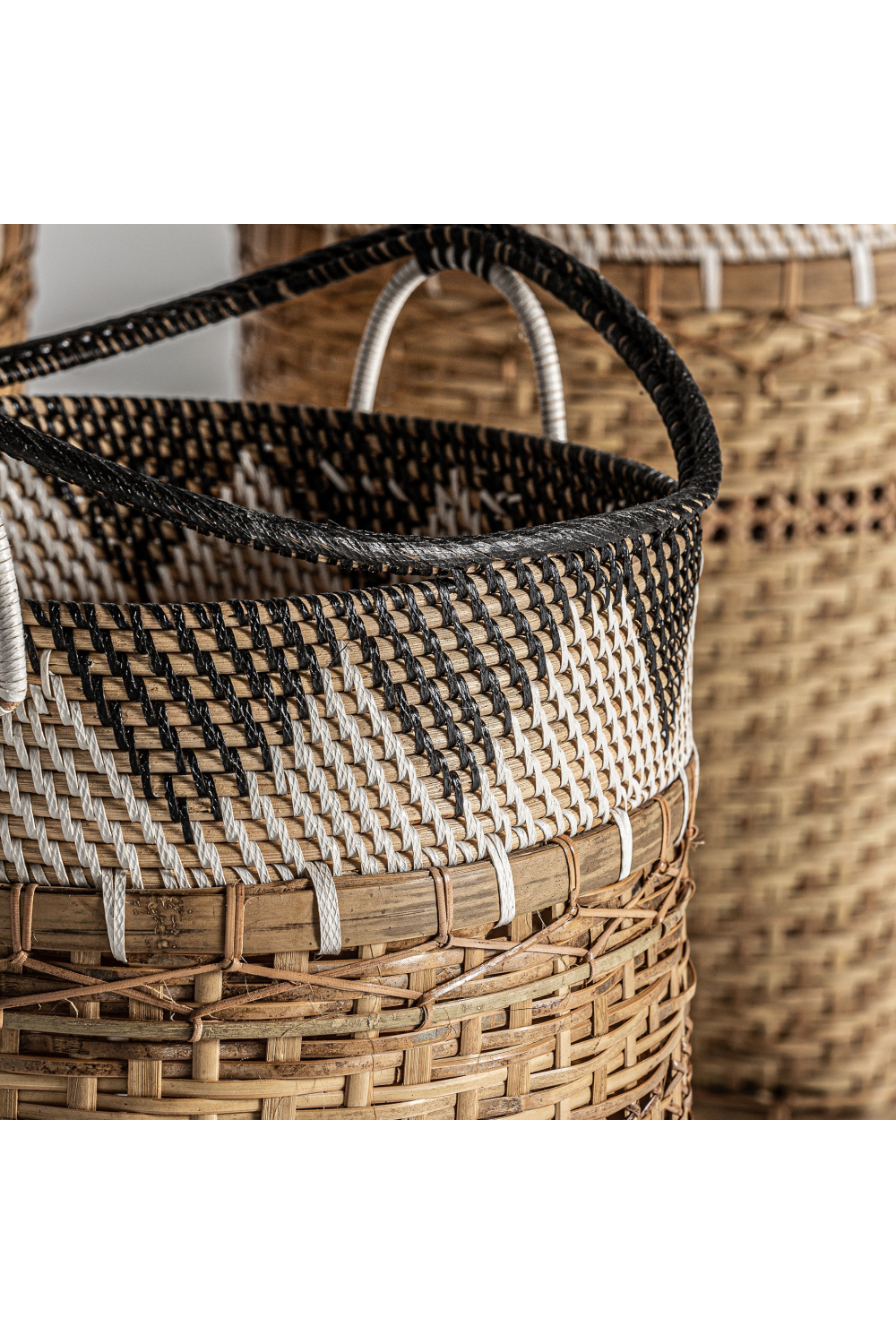 Rattan Stackable Baskets (3) | Oroa.com