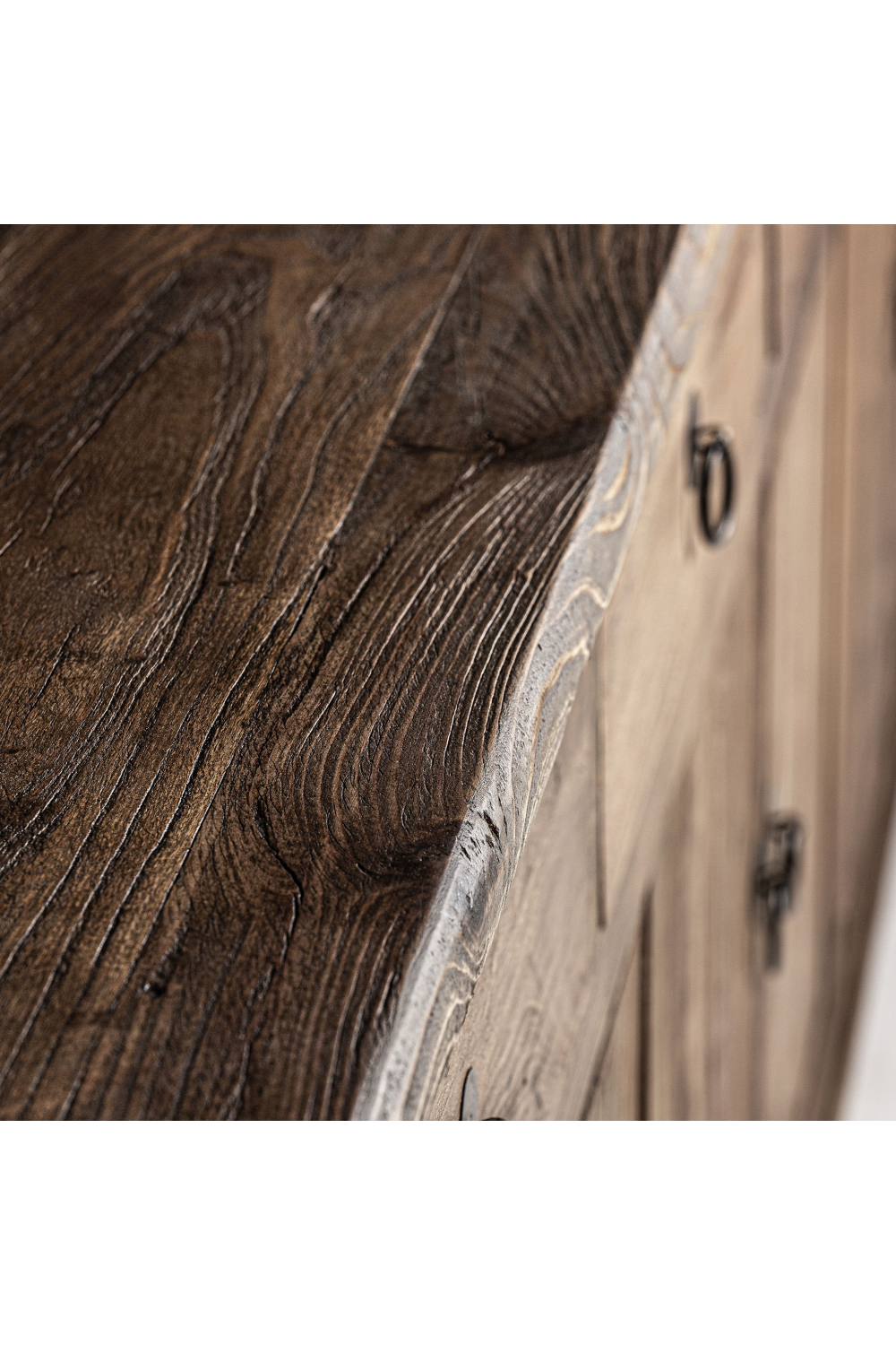 Elm Wood 4-Drawer Sideboard | Oroa.com