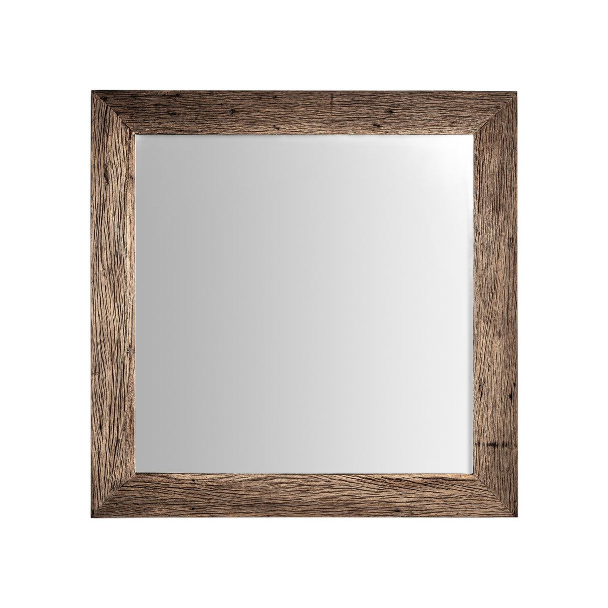 Modern European furniture - Rustic Pine Square Mirror - www.oroa.com | Oroa.com